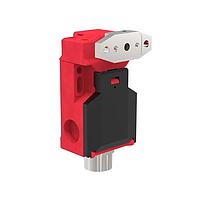 Banner Engineering SI-QS90MRHE Flat Pack Safety Interlock Switches Flat Pack Switch: Horizontal Radius; Actuator Position: Front Top or Back; Contact Configuration: 2 NC; Dimensions: 90 x 52 x 33 mm; Plastic Housing