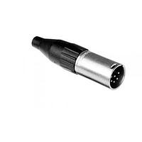 Amphenol Audio AC6AMBULK XLR Connectors 6 Pole XLR Male Cable Connector, Machined Contacts, Nickel Finish, Bulk Packaging