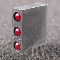 Kingbright WP934RZ/3ID LED Circuit Board Indicators Tri Red 625nm Diffused 20mcd