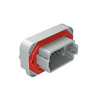 Amphenol SINE Systems AT15-12PA-BM04 Connectors Str Flng Mnt PCB Rcp 12POS Gry Tin Cont