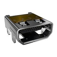 Amphenol FCI 10118242-002RLF HDMI HDMI, Input Output Connectors, Receptacle, Type D, Right Angle, Surface Mount, 19 Positions.