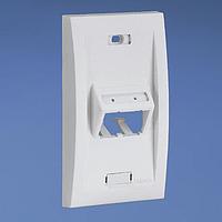 Panduit UICFPSE2IG Electrical Enclosures Faceplate, 2 Port, Executive, Sloped, Ul