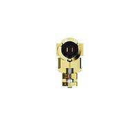 GCT (Global Connector Technology) CAB471RF-0100-F1-A-1 RF Cable Assemblies I-Pex MHF I2SMA(F) BHJck, R Mt, wO-ring. 100mm F1  Orien. 1.37mm Cbl,Blk, 8GHz