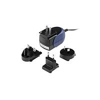 Cincon TR15RAM120-39E03-GY-BK-LEVEL-V Interchangeable Plugs Switching Adapter, Level V, Wallmount, Medical, 15 Watt, 90-264VAC Input, 12VDC Output, 1.1A, 3.5x1.35x9.0mm Straight, DC Cable 1800mm, Grey Case