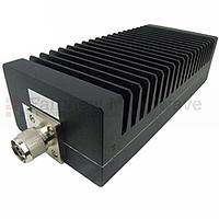 Fairview  SA3N200-30 30 dB Fixed Attenuator N Male To N Female Directional Up To 3 GHz Rated To 200 Watts With Black Aluminum Heatsink Body