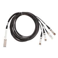 AMP Connectors - TE Connectivity 2053453-4 10Gb Ethernet and Fiber QSFP to [4]SFP+ 1M 30AWG CABLE ASSY