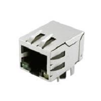 Pulse Electronics JXD0-0002NL Modular 1000BaseT 1x1 Tab Dn Grn/Ylw LEDs Ethern