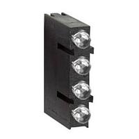 BIVAR H400CGD LED Circuit Board Indicators LED Assembly, Right Angle, 3mm LED, Quad-Level, 1 Station, Green, Diffused Lens.
