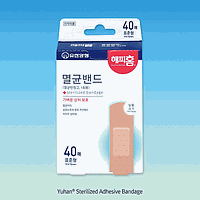 Yuhan Y2.513245 Normal Sterilized Bandage, w19xh72mm, 40Sheet/Pk