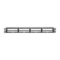 Panduit QSP48HDBL Fiber Optic Connectors QN Metal Patch Pnl Flat 48 Port 1RU