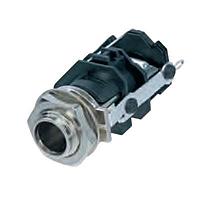 REAN RJ5VM-S Phone Connectors 1/4" Vert TRS Jack Solder Lug w/ tip