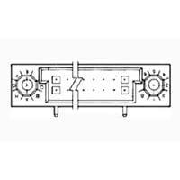 AMP Connectors - TE Connectivity 5532428-3 High Speed / Modular Connectors ASY REC RA 807E HDI 2ROW