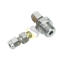 Sterling Sensors CYACF03MM1EN0060 Stainless Steel Adjustable Compression Fitting (1/8" NPT to suit 3mm, Stainless Steel tapered thread)