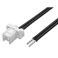 Molex 221959-1022 Discrete Wire CLIKMatetoPigtail (OTS) Cable Asmbly 2mm Ptch Sngl Row 150mm Lngth 2 Ckts Wht