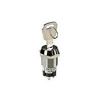 NKK Switches CKL13ETWO1-015 Keylock Switches Series CK, High Security, Keylock