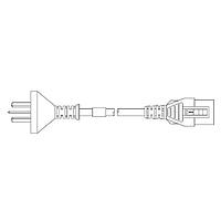 Volex VL-2624-32-200 AC Power Hospital Grade Cord 10A/250V CHINEZ HOSP 6FT 4IN (1.9m) BLACK