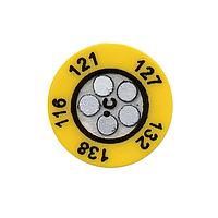 OMEGA TL-C5-140-30 5 Dot Circular Non-Reversible Temperature Label (179 °F)