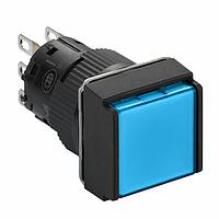 SCHNEIDER XB6ECF6B1P Standard Switches IPB Latching, Square, blue, 24V, 1 NO/NC