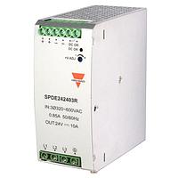 Carlo Gavazzi SPDE242403R Power Supplies Switching Power Supply, AC/DC, 240W, Three Phase, 24V, Screw Terminals, IP20,DC OK relay, PFC, DIN-Rail Mounting, Over-load, Over-voltage, Short-circuit and Over-temperature Protections, metal housing