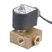 OMEGA SV271 3 and 4-Way, NC and Universal, Brass and AL Solenoid Valves (0.35 gal/min, 1/8 in, NPT Male, 5/32 in, Pilot Operated, Normally Closed)
