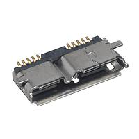 Mill-Max 897-10-010-40-300002 Micro USB Type B Connectors MICRO USB 3.0,TYPE B HORZ SMT, T/R