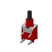 Dailywell 8AS9P1A1M7NQES Pushbutton Switches Pushbutton Switch1A/250VAC;3A/120VACSPST OFF-(ON)Pluiger:5.9mmBushing:4.5mmVertical rightangle, snap-in, PC thru-hole , Gold flash over silver Plating TerminalEpoxy / IP67