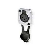 REAN RRX5M-Z-001-0 Receptacles 3P M XLR RCPT D-FLNG IP65 BLACK/TIN