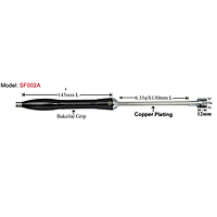EZDO SF002A (0.75 class) Thermocouple and RTD Temperature Probe (Type K, 0.75 class)