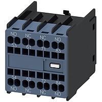 SIEMENS 3RH29112XA220MA0 Electromechanical Contactors AUX. SWITCH 2NO+2NC FOR S00 & S0 SPRNG
