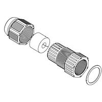 NorComp IPRJPLUGCOVER-P Cap IP67 RJ45 CONNECTOR Plug Cover - Plastic