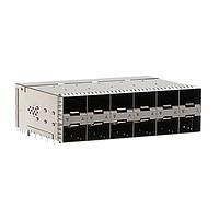 AMP Connectors - TE Connectivity 2347721-8 Cage Assemblies SFP56 STACKED 2X6 RECEPTACLE ASSEMBLY