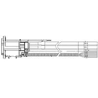 Amphenol PCD Shenzhen HVCONF0101DL1000 Electric Vehicle Power Connector NACS VEHICLE INLET/200A/WITH 12V LED/50MM2 CABLE ASSEMBLY L=1M