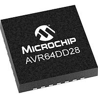 Microchip Technology AVR64DD28T-I/STX MCUs 64KB, 8KB RAM, 28p, 24MHz, MVIO, 12b ADC, ZCD, DAC, 2xUART, SPI, TWI