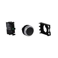 Eaton M22-D-S-K10 Pushbutton Switches NON-ILL MOM PB SIL-BZL FLSH BLK 1NO