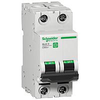 SCHNEIDER M9F21206 Thermal-Magnetic Miniature circuit breaker (MCB), Multi9 C60SP, 2P, 6A, B curve, 10kA (UL1077), 10kA (IEC/EN 60947-2)