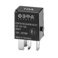 E-T-A Circuit Breakers ESR10-NC2A4HB-00-D1-17A Automotive Relays 17A 12VDC SSR Automotiv 4-pole ISO