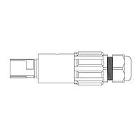 Amphenol Energy Technologies APSLD-2-BK-S120-M40A Plugs Black C/W 120mm Bush 500A, Line Drain NLDFT, Line 2, -M40A 19-28mm Clamping Range