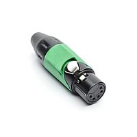 Amphenol Audio AX5FB5M Connectors 5P SOCKET F PLUG BLK W GRN MRK SLEEVE