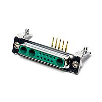 Molex / FCT 173107-0324 Mixed Contact D-Sub Connectors 13 POS R/A PCB SKT 13W3 10 PIN 3 HOLE