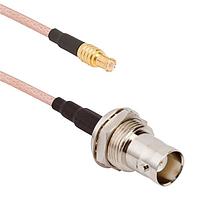Amphenol RF 095-850-304M100 RF Cable Assemblies BNC Straight Bulkhead Jack IP67 to MCX Straight Plug RG-316 50 Ohm 1 M (39.37 Inches)