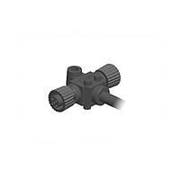 Amphenol LTW PC-050500-FF0-TSB04 T Cables NMEA 2000, T Cable, Plastic, 4A, 05 pins, Screw Thread, (End 1) Female Female, (End 2) Female Female, Length 4000mm, IP68