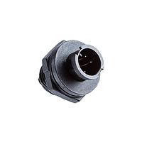 Amphenol LTW 1AD-03RMMS-LC7001 Standard Circular Connector Ceres, Mini Size, Plastic, 5A, 03 pins, Male Connector, Male Contact, Circular, 2 Points Lock, Solder, Receptacle, IP67