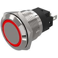 EAO 82-5151.0114 Panel Mount Indicators / Switch Indicators 82-5151.0114.indicator.-.19 mm.stainless steel.flush/flat.ring.red.24 V.soldering terminal