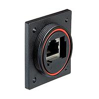 Bulgin PX0890 Circular Flange Mount Conn CAT6a Shield Coupler