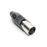 Amphenol Audio AX4M0M Connectors 4P PIN M PLUG BLACK MARK SLEEVE