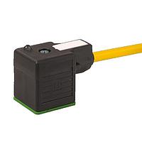 Murrelektronik 7000-18021-0360500 Sensor Cables / Actuator Cables MSUD VALVE PLUG FORM A 18MM, PUR 3X0.75 YELLOW, UL/CSA, drag ch 5m