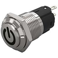 EAO 82-4161.1000.B002 Anti-Vandal 82-4161.1000.B002.pushbutton.momentary.16 mm.stainless steel.flush/raised.no LED.no colour.no LED.soldering terminal.stand by
