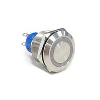 Alcoswitch - TE Connectivity 5-2213772-5 Pushbutton Switches AV22 DPM 3A MOVE RING LED GREEN 24V