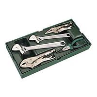 SATA 09909 5PC. ADJUSTABLE WRENCH AND PLIERS