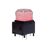 E-Switch LP11OA1NBSRGB Standard Switches Pushbutton, SPST, Off-(On), Through Hole , LED, RGB